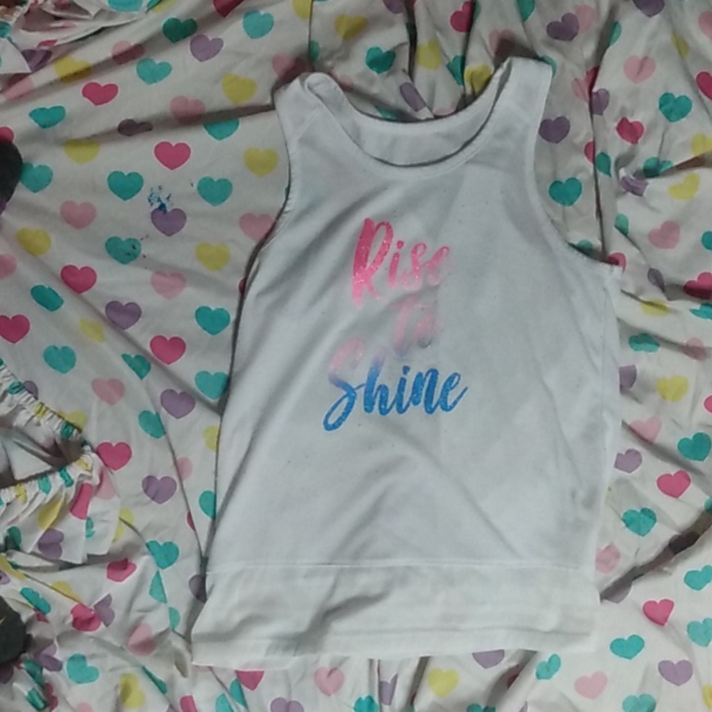 GIRLS WHITE TANK TOP
